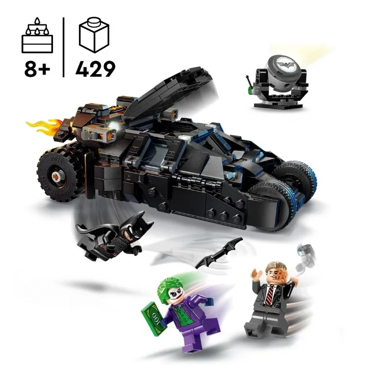 LEGO DC Batman, Batman Tumbler vs. Two-Face si Joker, 76303