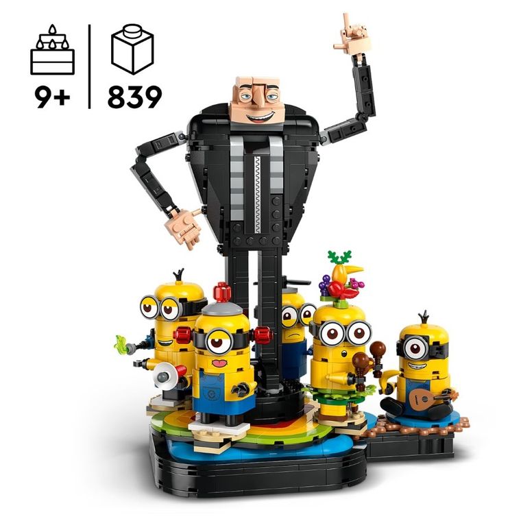 LEGO Despicable Me 4, Gru si minionii din caramizi, 75582 - smyk.ro