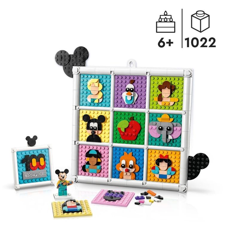 LEGO Disney, 100 de ani de figuri emblematice de animatie Disney, 43221