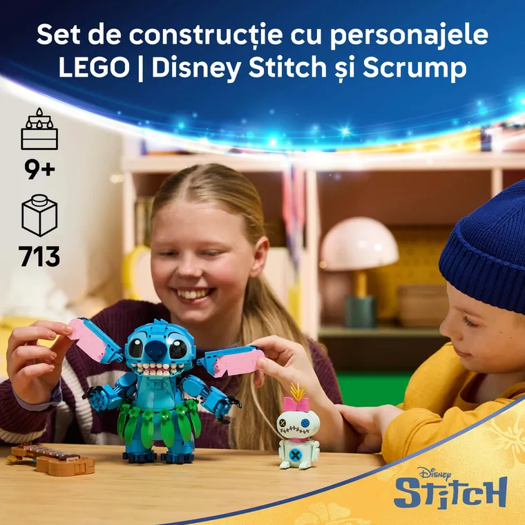 LEGO Disney Classic, Stitch si Scrump, 43296