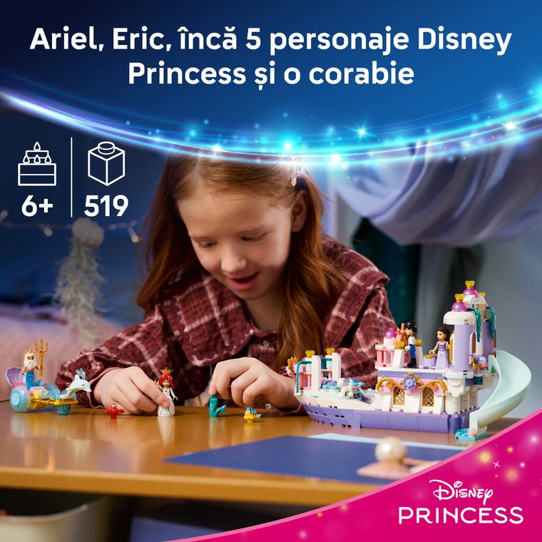 LEGO Disney Princess, Barca nuntii regale a lui Ariel, 43299