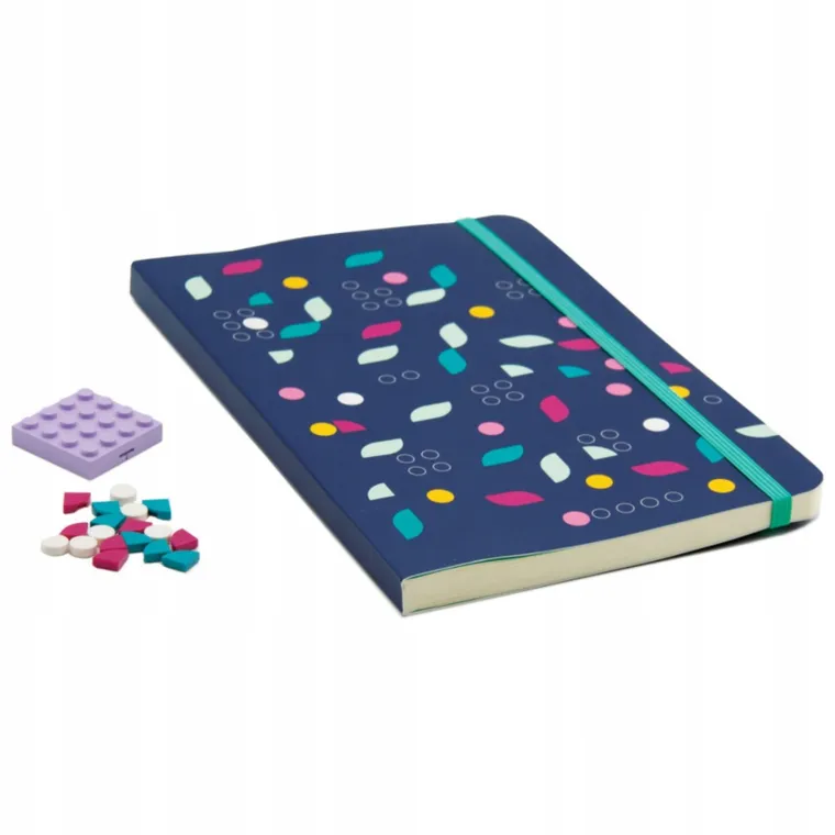 LEGO Dots, caiet cu placa si piese de decorat