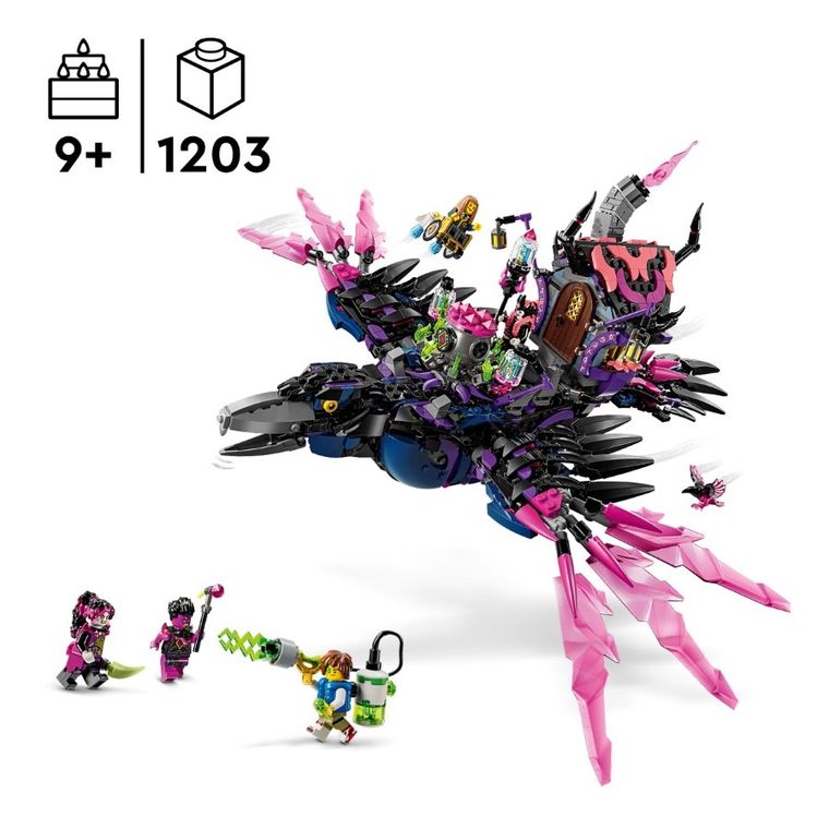 dream_mmkidsページ LEGO DREAMZzz, Corbul de la miezul noptii al vrajitoarei din Never