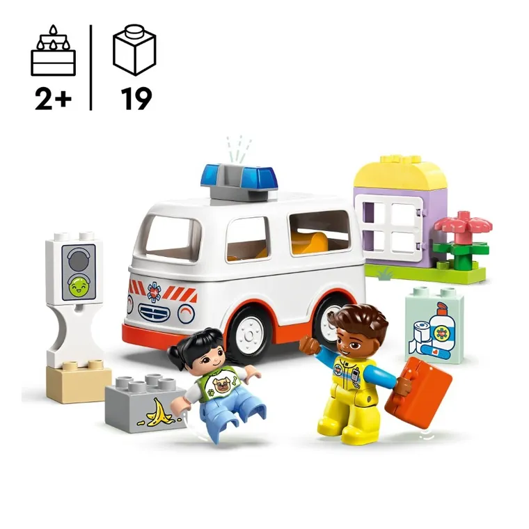 LEGO DUPLO, Ambulanta si sofer, 10447