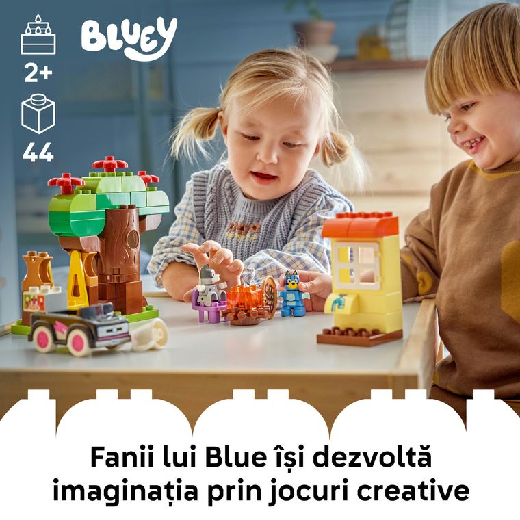 LEGO DUPLO Bluey, Muffin si Blue, fetele care aduc pizza, 10469