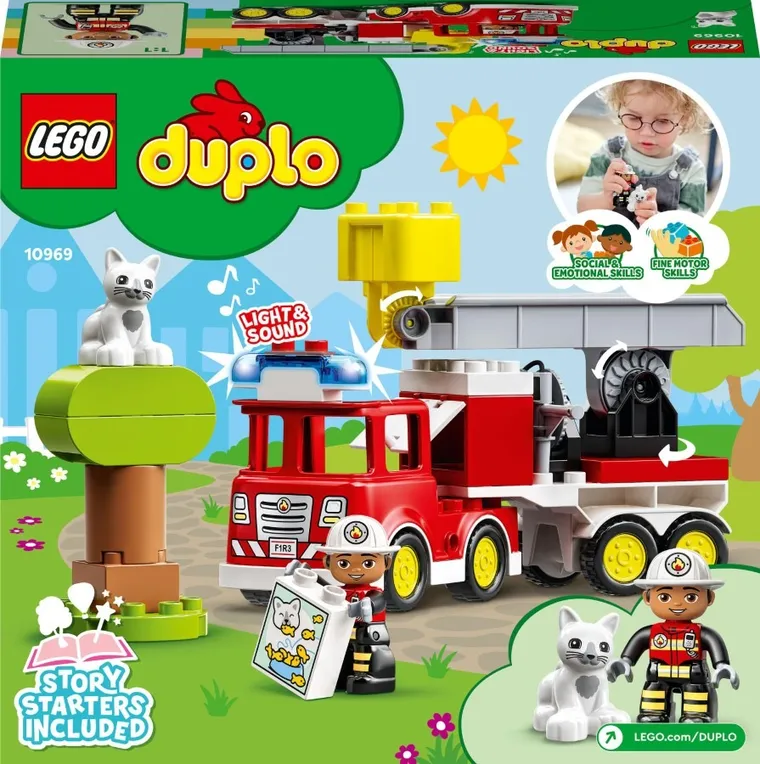 LEGO DUPLO, Camion de pompieri pentru salvare, 10969
