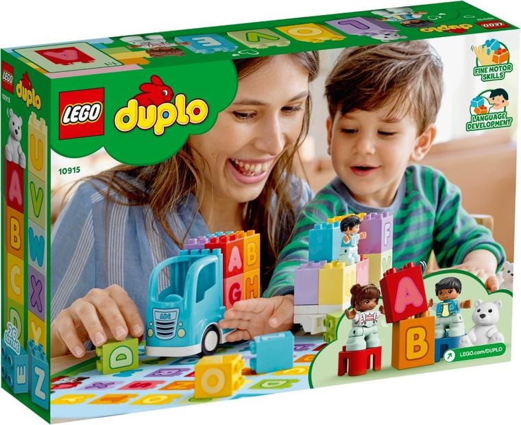 LEGO DUPLO Creative Play, Primul meu camion cu litere, 10915