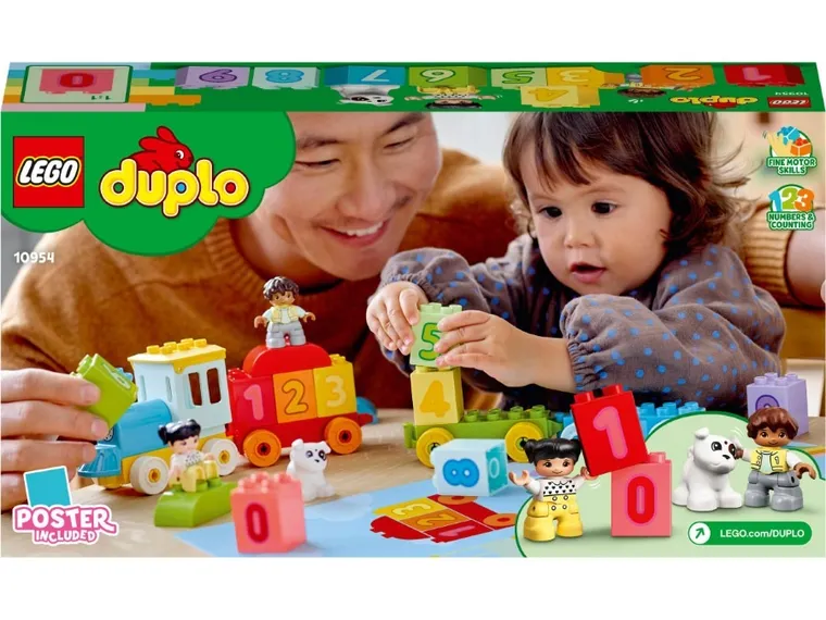 LEGO DUPLO Creative Play, Trenul cu numere - Invata sa numeri, 10954