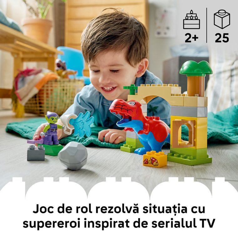 LEGO DUPLO, Dinozaurul Spidey-Rex vs Green Goblin, 10463