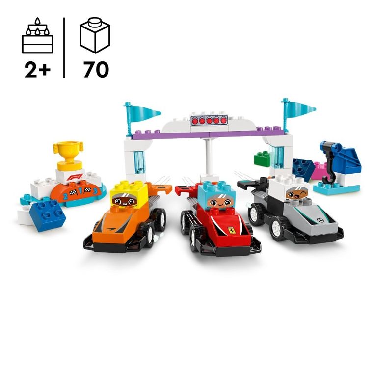 LEGO DUPLO, Echipa F1: Masini si piloti de curse, 10445