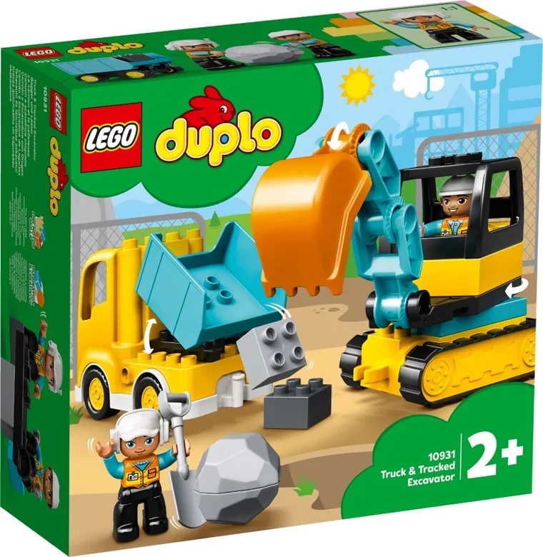 LEGO DUPLO Town, Camion si excavator pe senile, 10931