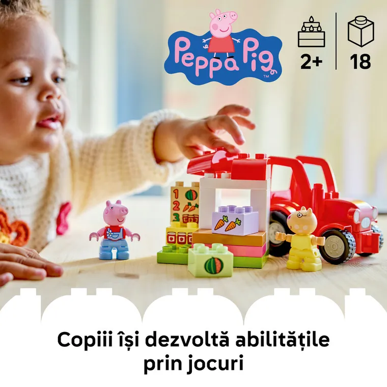 LEGO DUPLO, Tractor si piata, 10468