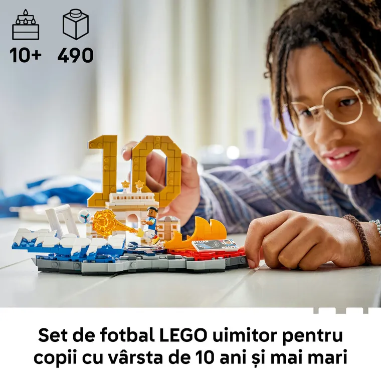 LEGO Editions Football, Kylian Mbappé - Momente importante din fotbal, 43013