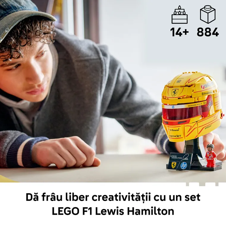 LEGO Editions Formula 1, Casca lui Lewis Hamilton Scuderia Ferrari HP, 43022