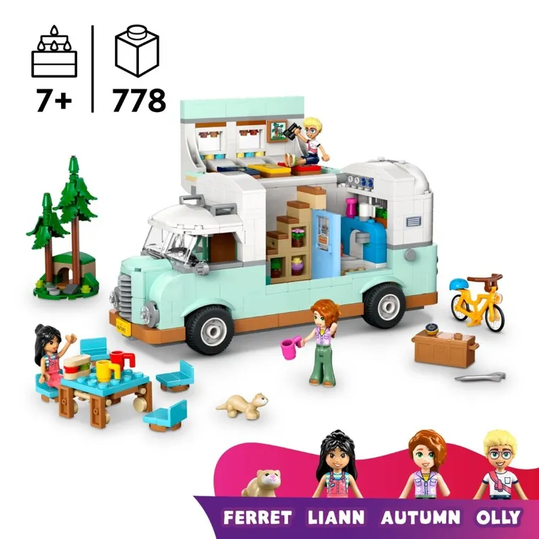 LEGO Friends, Aventura in rulota cu prietenii, 42663