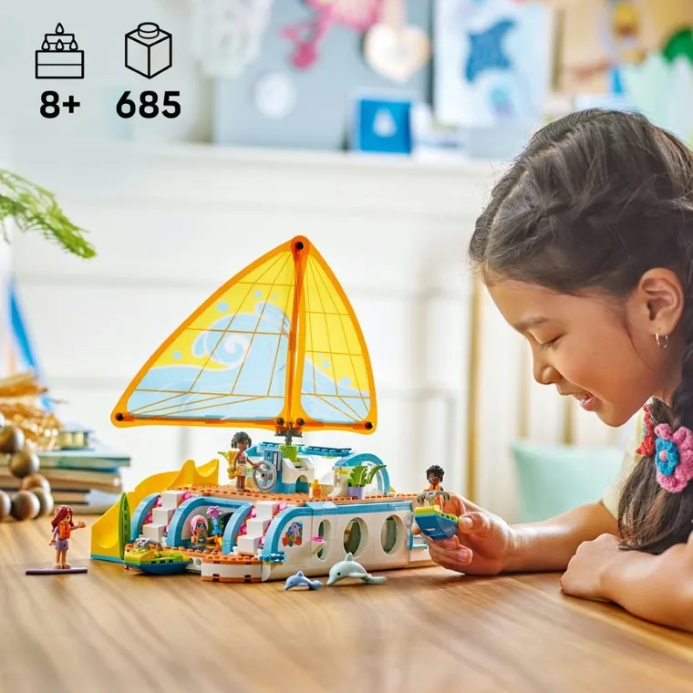 LEGO Friends, Calatoria aventuroasa cu barca, 42664
