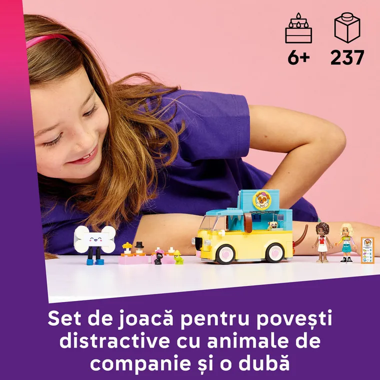 LEGO Friends, Furgoneta cu accesorii pentru animale de companie, 42678