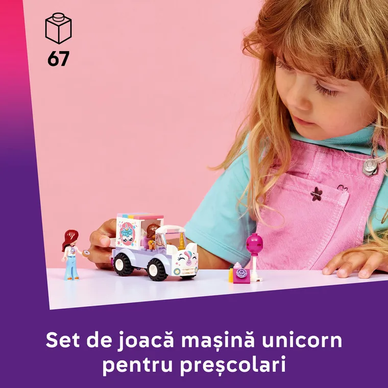 LEGO Friends, Masina-unicorn pentru livrare de torturi, 42675