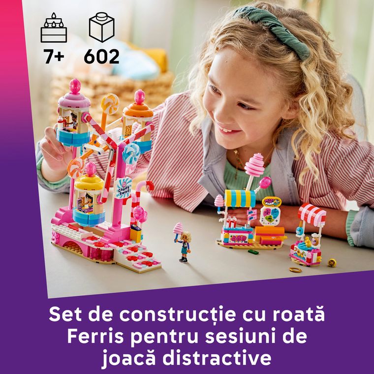 LEGO Friends, Roata Ferris cu bomboane si briose, 42700