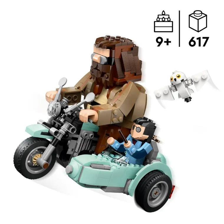 LEGO Harry Potter, Hagrid si Harry intr-o tura cu motocicleta, 76443