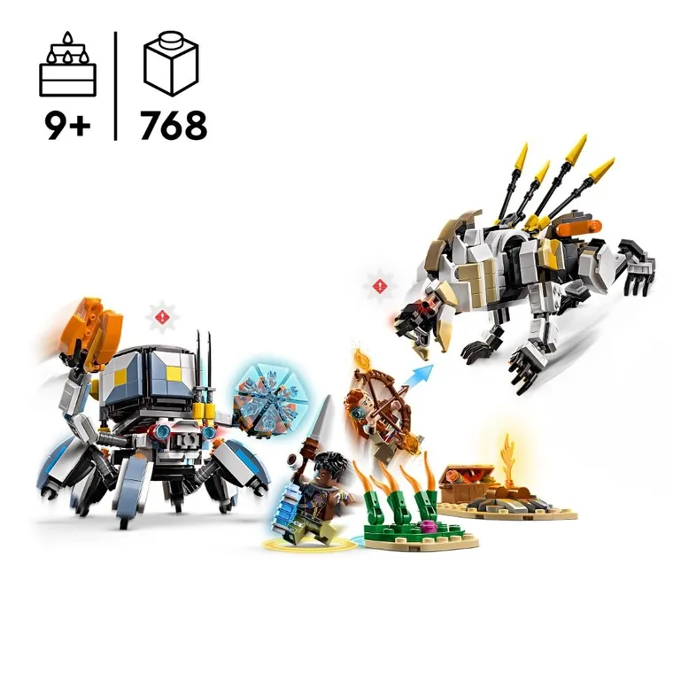 LEGO Horizon Adventures, Aloy si Varl vs. Shell-Walker si Sawtooth, 77037