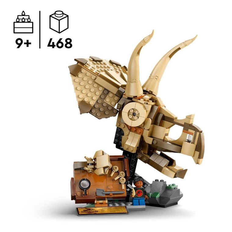 LEGO Jurassic World, Fosile de dinozaur: craniu de Triceratops, 76969