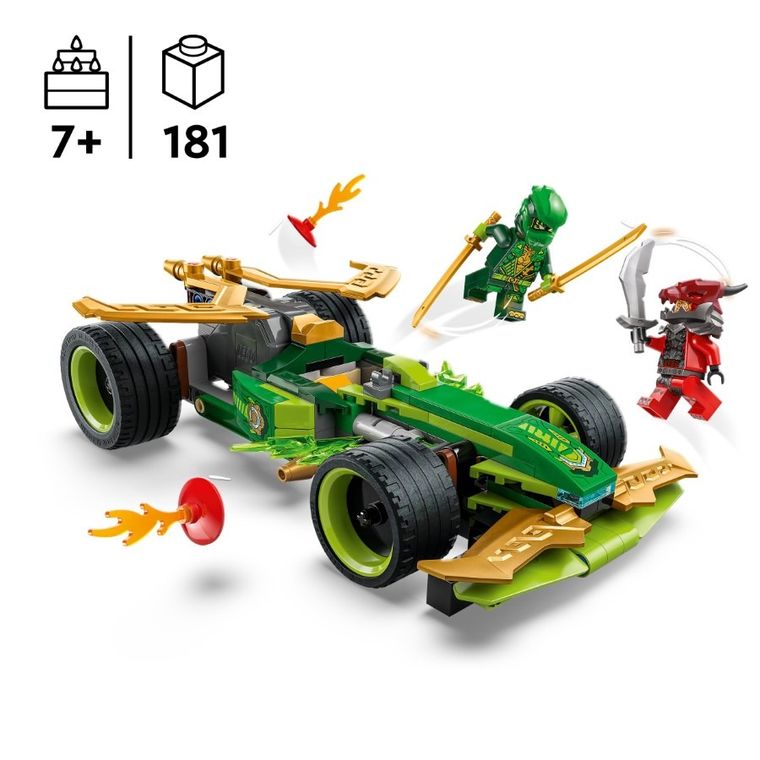 LEGO NINJAGO, Masina de curse cu motor cu arc a lui Lloyd, 71828