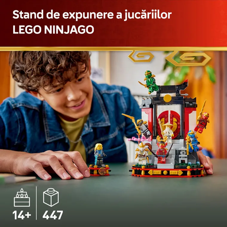 LEGO NINJAGO, Model pentru etalare cu personaje ninja la a 15-a aniversare, 71866