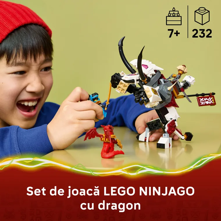 LEGO NINJAGO, Zilvar si monstrul dragon Grimtak, 71863