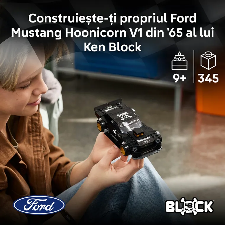 LEGO Speed Champions, 65 Ford Mustang Hoonicorn V1 al lui Ken Block, 77262