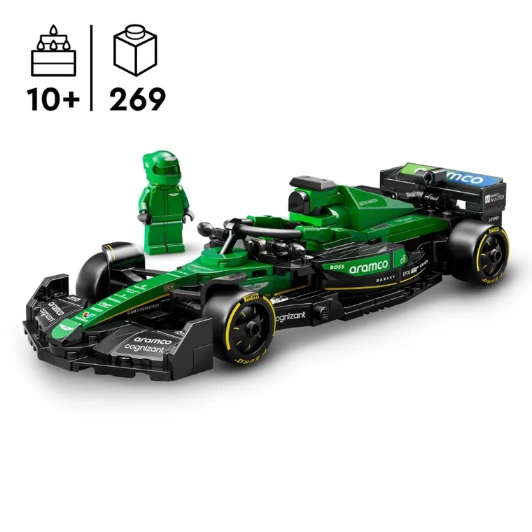 LEGO Speed Champions, Masina de curse Aston Martin Aramco F1 AMR24, 77245