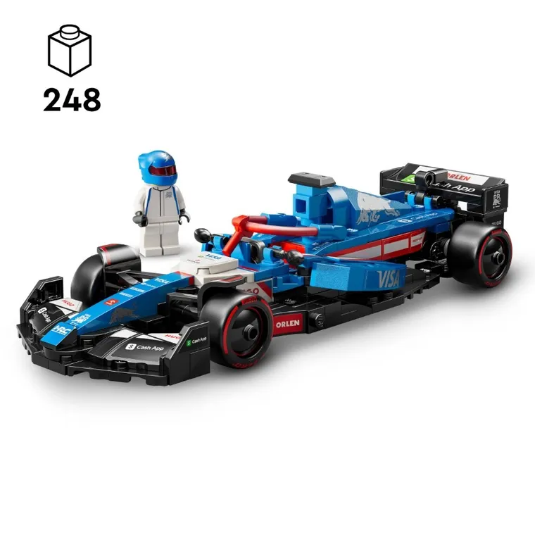 LEGO Speed Champions, Masina de curse F1 Visa Cash App RB VCARB 01, 77246