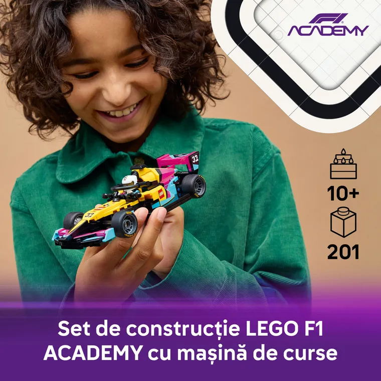 LEGO Speed Champions, Masina de curse LEGO F1 ACADEMY, 77258