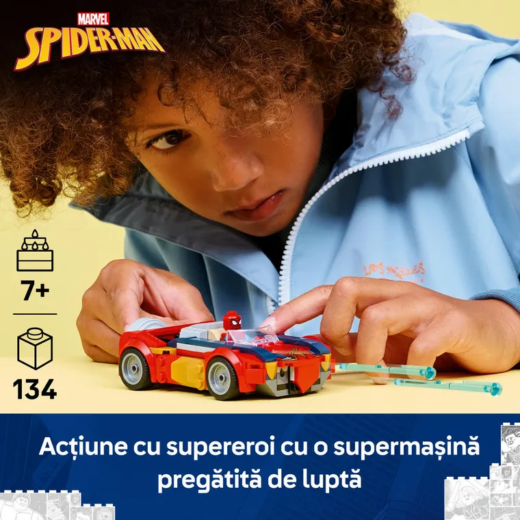 LEGO Super Heroes, Omul Paianjen in masina vs Wolverine venomizat, 76336