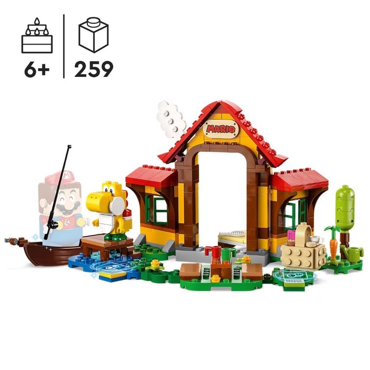 LEGO Super Mario, Set de extindere Picnic la casa lui Mario, 71422