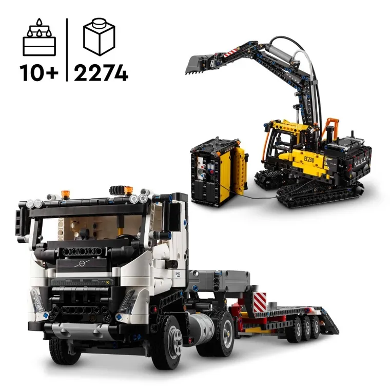 LEGO Technic, Camionul FMX si excavatorul electric EC230 de la Volvo, 42175