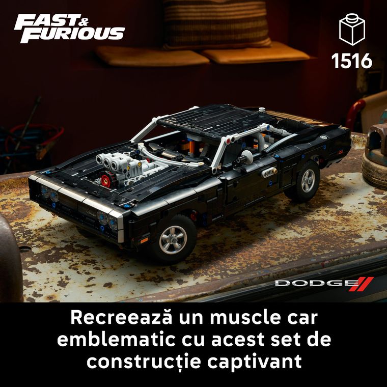 LEGO Technic, Masina Dodge Charger R/T din Fast and Furious, 42231