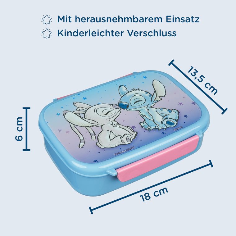 Lilo si Stitch, cutie pentru pranz cu compartiment