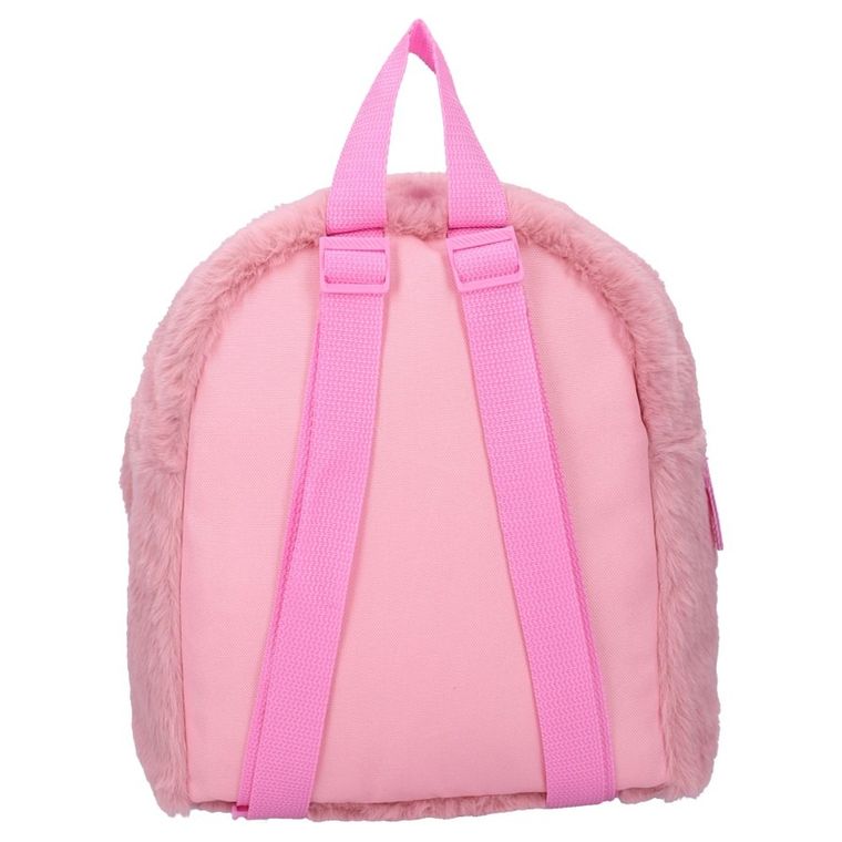 Lilo si Stitch, Fluffy Festival, rucsac din plus pentru prescolar, roz