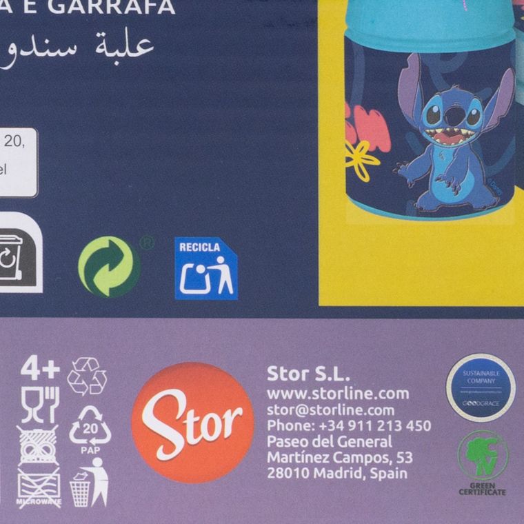 Lilo si Stitch, set: cutie pentru pranz + sticla de apa