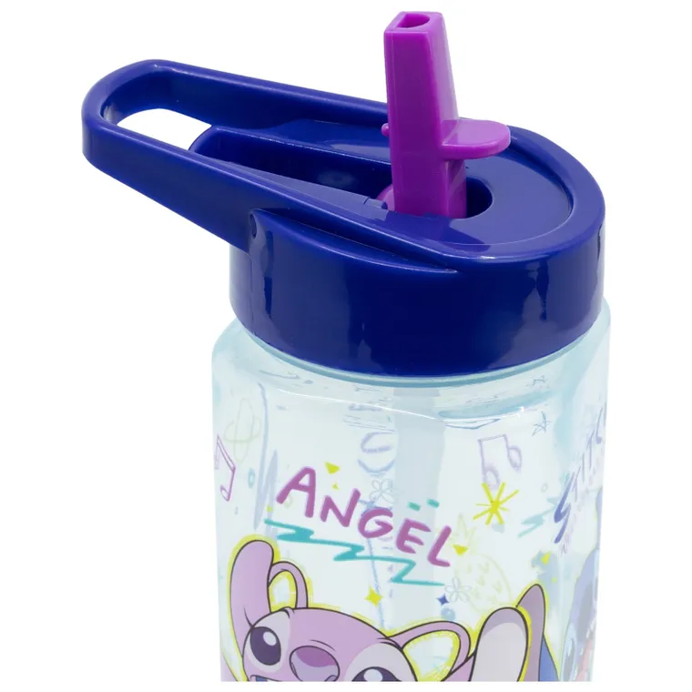 Lilo si Stitch, sticla de apa cu pai Square, 510 ml