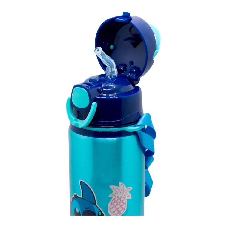 Lilo si Stitch, sticla de apa din aluminiu cu maner, 730 ml