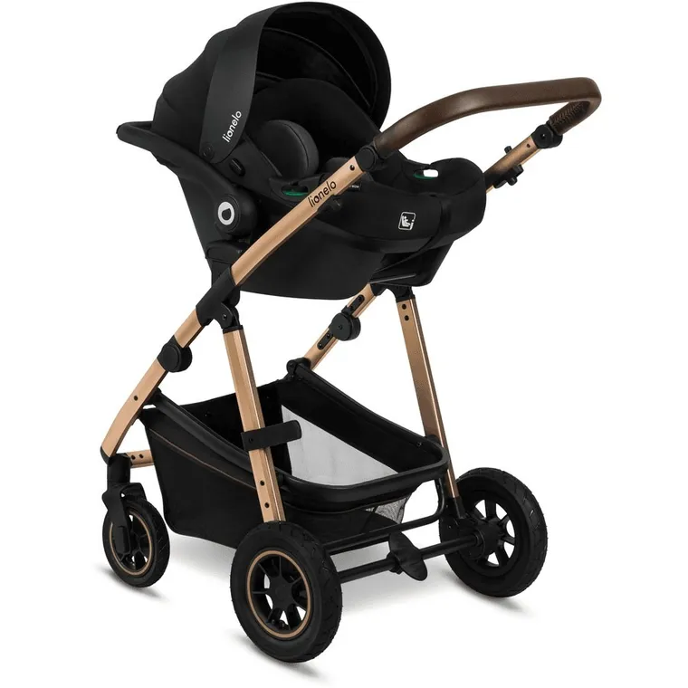 Lionelo, Amber, carucior multifunctional 3in1, Black Onyx