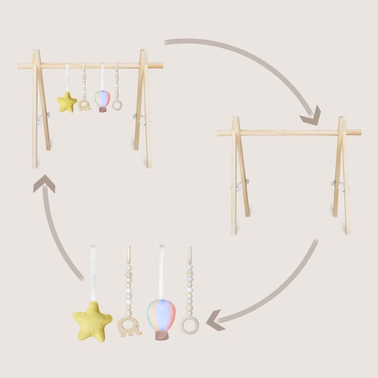 Lionelo, Anis, stand educativ din lemn, Baby Gym