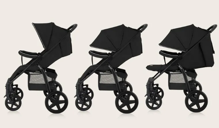 Lionelo, Annet Plus, carucior sport, Black Carbon