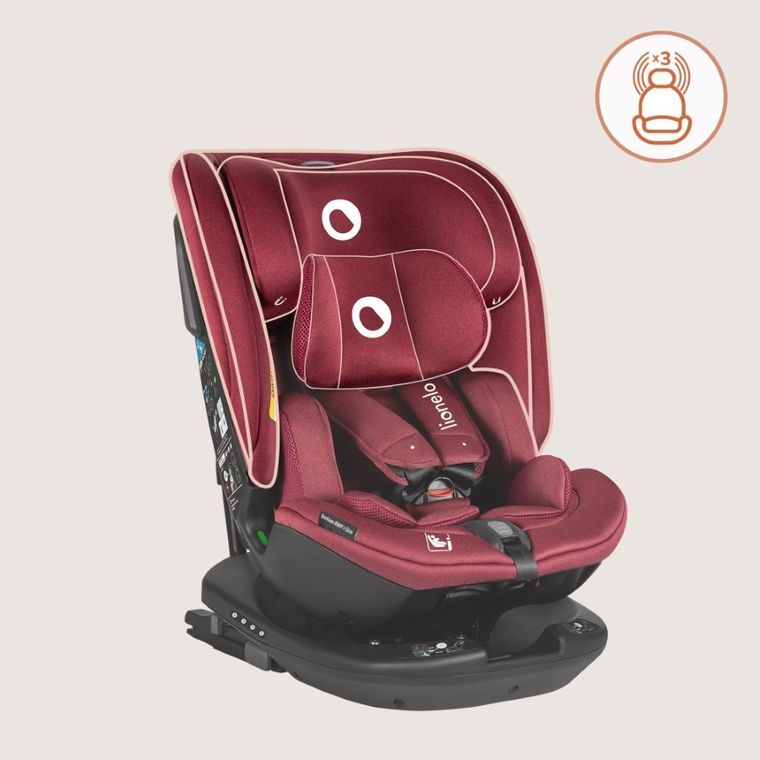 Lionelo, Bastiaan, scaun auto, i-Size, RWF, Red Burgundy, 40-150 cm