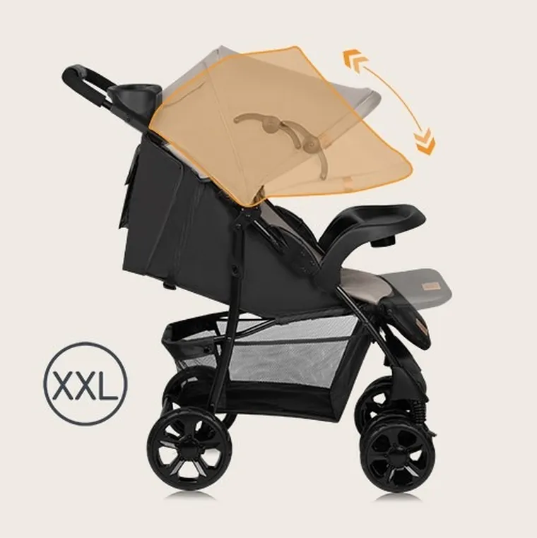 Lionelo, Emma PLUS, carucior sport, Beige Latte