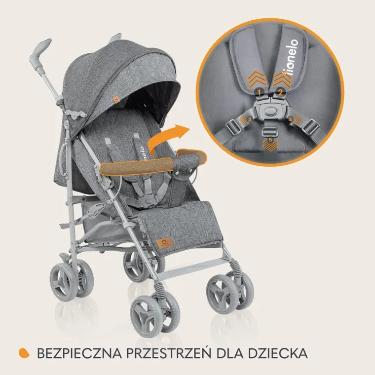 Lionelo, Irma, carucior sport, Grey