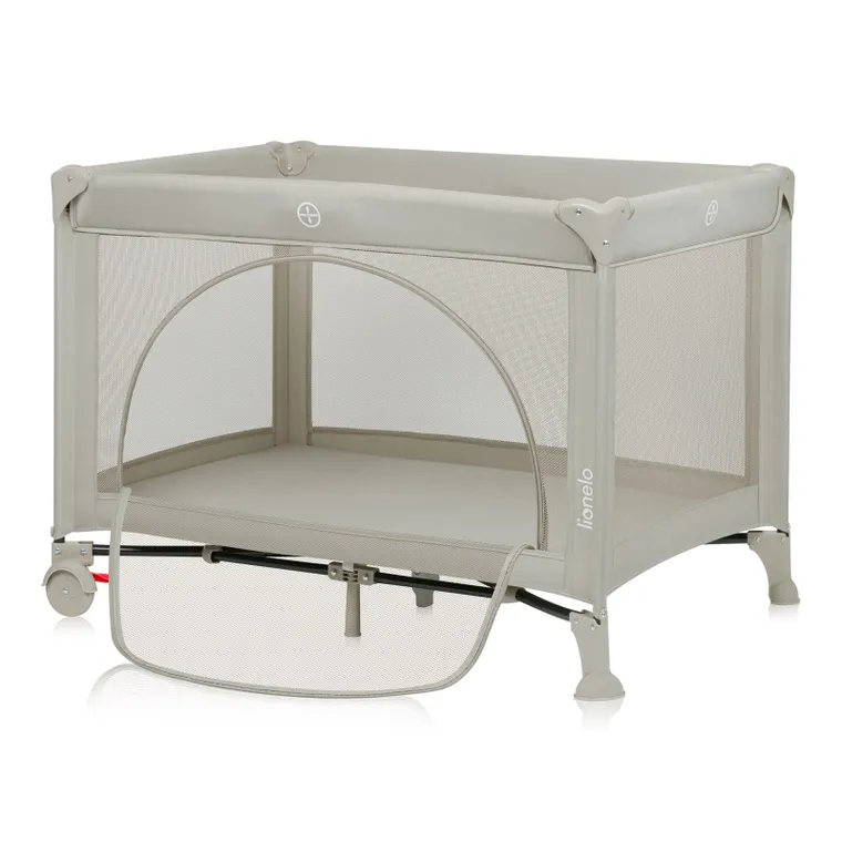 Lionelo, Laura, patut de volaj compact 2in1, Beige Sand