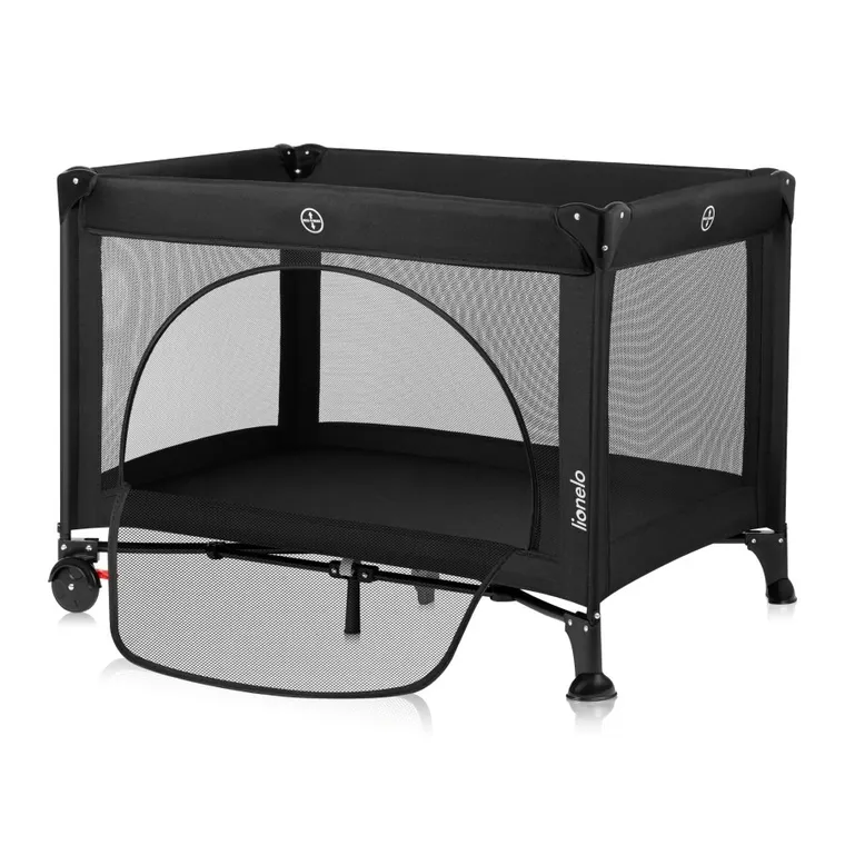 Lionelo, Laura, patut de volaj compact 2in1, Black Carbon
